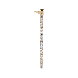 Classic Round Diamond CVD HPHT Lab Grown Diamond 14k <b>Solid</b> <b>Gold</b> Round Brilliant Cut Tennis Bracelet Fine Jewelry Women - Product Image 4