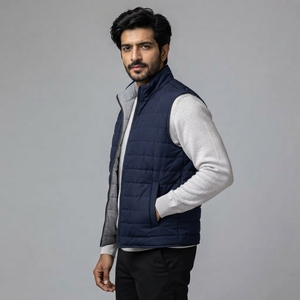 Gilet réversible fabriqué avec un tissu de haute qualité, design deux-en-un, construction légère, coupe confortable, poches fonctionnelles - Product Image 4