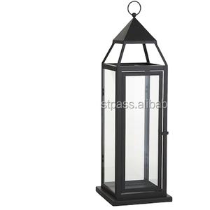 Vente chaude de haute qualité à la main en métal verre bougie lanternes attrayant Design Antique pour la décoration de la maison pas cher prix inde - Product Image 3