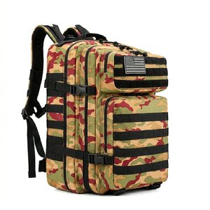 80L Lightweight Dual-Shoulder Zipper Large Capacity Breathable Camouflage Design <b>Waterproof</b> Outdoor Hiking Leisure Polyester - Product Image 3