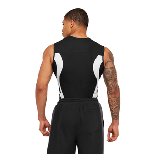 Camiseta Deportiva de Compresión en Negro para Hombre, Ropa Deportiva y de Entrenamiento, Elástica y Transpirable - Product Image 6