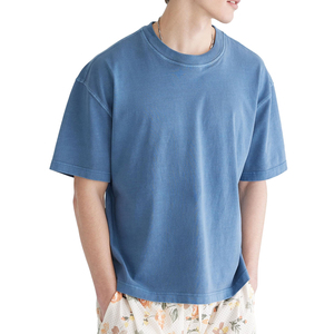 T-shirt Homme Vintage Oversize Court Personnalisé avec Impression Graphique Intégrale 100% Coton Épais Respirant Séchage Rapide En Promotion - Product Image 1