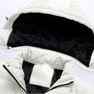 Hot Sale Customizable Crew <b>Neck</b> Front Logo Camouflage Embroidery Winter Hooded Windproof Puffer Jacket OEM Service High Quality - Product Image 4