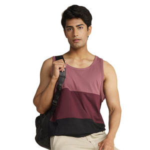 Workout Running Knit Compression Skinny Vest Ribbed Sports Spandex Cotton Men's Custom Tank Top Ribbed Slim Fit Tank - Product Image 4