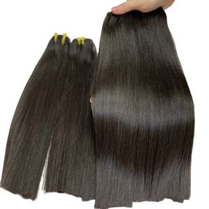 ผม Remy แบบทอสองชั้นสำหรับต่อผมมนุษย์ผมตรงแบบไม่ถักทออัจฉริยะที่มองไม่เห็นสำหรับผู้หญิงผมตรงแบบดิบบริสุทธิ์จากเวียดนาม - Product Image 5