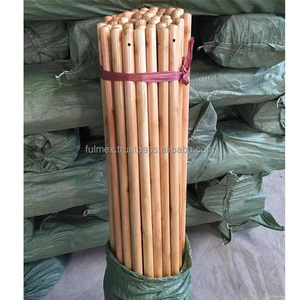 High Quality Vietnam Eucalyptus Wooden Broom Stick Portable Design Smooth PVC Broom Head Italia Thread Varnished Smooth Touch - Product Image 1