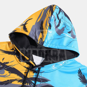 เสื้อฮู้ดดี้ผู้ชายพิมพ์ลายสีสันสดใส แฟชั่นสตรีท ผ้าคอตตอนผสมคุณภาพสูง - Product Image 3