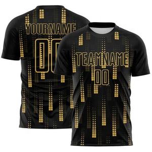 Maillot de football personnalisé à motif gris, uniforme d'équipe, chemise de sport à manches courtes avec nom et numéro - Product Image 3