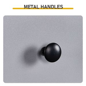 Mueble Bajo de Baño con Dos Cajones y Un Panel, de Aglomerado Gris con Chapa de Melamina, 18*40*70cm, con Ruedas y Estante Extraíble - Product Image 2