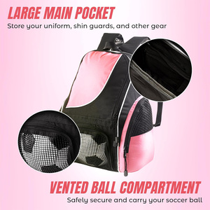 Custom Soccer <b>Backpacks</b> Football Sports Team Bags Athletic Training Gear OEM Pakistan Manufacturer Export Supply Worldwide - Product Image 5