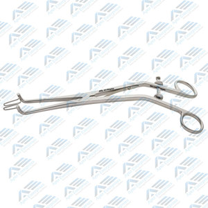 240 Mm Kogan Endocervical Speculum Offset Ring Handles Fenestrated Jaws Gynecological Instruments Grasp Tissues - Product Image 6