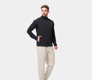 Agility Hooded Bomber <b>Jacket</b>-Windproof <b>Waterproof</b> <b>Thin</b> Zipper Casual Winter Black - Product Image 3