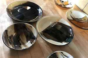 Nuevo Cuenco de Postre de Cuerno con Base, Lujoso Cuenco Decorativo de Búfalo, Cuenco para Servir y Decorativo, Producto Más Vendido - Product Image 5