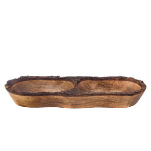 Tazón de Madera de Mango Sólida de Lujo, Acabado Pulido a Mano, Ecológico, Estilo Americano, para Cocina Moderna, Mesa de Comedor, Uso en Fiestas - Product Image 1