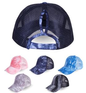 Custom Retro Vintage Cotton Adjustable Denim Hole Dad Hat <b>Blank</b> Solid Mesh Ponytail Baseball <b>Cap</b> Distressed Washed Sports <b>Cap</b> - Product Image 4