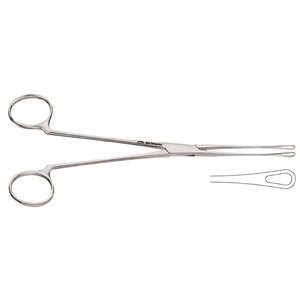 Pince à gallstones Blake manuelle en acier à usage unique, droite, 205 mm, instruments chirurgicaux pour le foie et la rate - Product Image 1