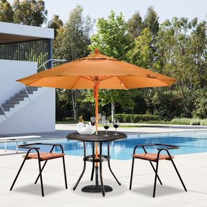 Tavolo da Pranzo Rotondo in Alluminio Pressofuso per Esterni XH 32*32*29\" (81*81*74cm) - Resistente ed Elegante - Product Image 2