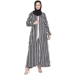 Abaya de Moda para Mujer, Tela Personalizada, Verde Sólido, Diseño Elegante, Transpirable, para las Cuatro Estaciones, Venta al Por Mayor OEM - Product Image 2