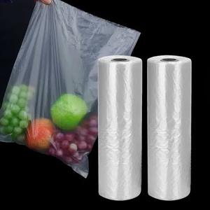 Biodegradable HDPE Bottom Gusset Heat Seal Transparent Produce Roll <b>Bags</b> for <b>Vegetable</b> and Food Packaging with Custom Print - Product Image 2