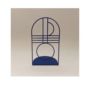Sujetalibros de hierro modernos, diseño minimalista, base fuerte y estable, ideal para decoración de estanterías de estudio contemporáneo - Product Image 6
