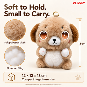 VLGSKY Perro de Peluche Interactivo con IA, Colgante para Bolso, 66 Idiomas, Ojos con Pantalla Expresiva, Recargable por USB, Regalo al por Mayor - Product Image 1