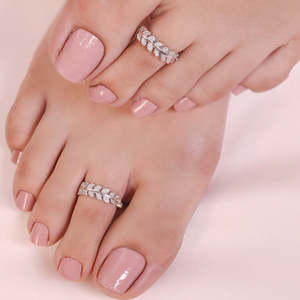 Nature's Grace-Leafy <b>Silver</b> Adjustable 925 <b>Silver</b> Women's Round <b>Toe</b> <b>Ring</b> Boho Style Handmade Bulk Wedding Jewelry - Product Image 2