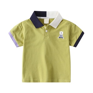 Polo à manches courtes pour enfants de haute qualité, design personnalisé avec logo, tricoté 100% coton, séchage rapide, col rabattu - Product Image 1
