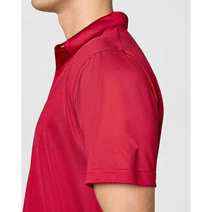 Camisetas Polo de Hombre al por Mayor, Estilo Urbano, Color Rojo Liso, Corte Regular, Tela Cómoda, Cuello Camisero - Product Image 3