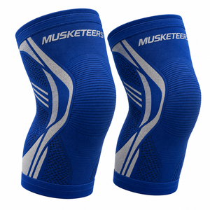 Bandes de genou sportives respirantes en coton élastique, néoprène et polyester pour l'entraînement de force et la musculation - Unisexe - Product Image 6