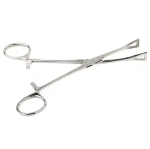 Pinces à éponges de précision avec poignée ergonomique en forme d'anneau, instrument médical réutilisable pour applications chirurgicales professionnelles - Product Image 1