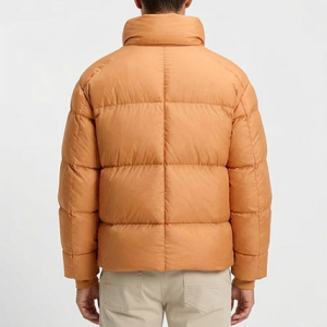 Manteau d'hiver matelassé en polyester noir, léger et chaud, réversible, coupe-vent, écologique, grande taille, personnalisé, vente en gros - Product Image 6