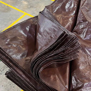 Bâche en PE marron grande capacité, robuste et très résistante, disponible en plusieurs couleurs et tailles pour couverture de camion - Product Image 4