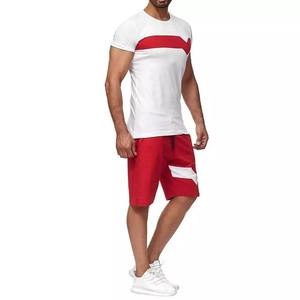 Vêtements d'été élégants et tendance, nouvelle collection, ensembles homme, t-shirt à manches courtes et short, couleur unie, vêtements homme, ensembles homme - Product Image 4