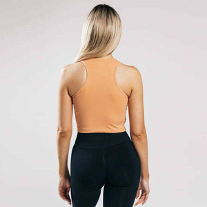 Wholesale Slim Crop <b>Top</b> Tank <b>Tops</b> Loose Fitness Fashion Activewear Singlet Cotton Gym Wear For Workout Yoga Sport T-shirt Style - Product Image 4