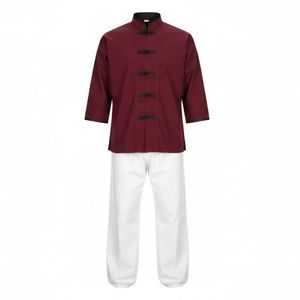 บริการ OEM ดีไซน์ใหม่ 2026 ชุดกังฟูสีพื้นคุณภาพสูงทุกขนาด ชุดกีฬา ผลิตชุดกังฟูคุณภาพสูง - Product Image 6