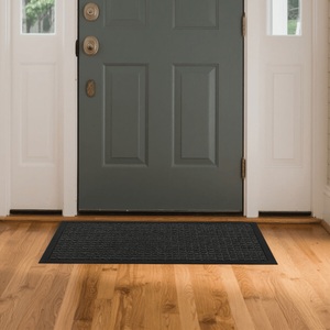 Small Grid Composite Rubber Mat 1PC Polypropylene Gray 45x75x0.7cm for Kitchen and Home Floor Protection - Product Image 4