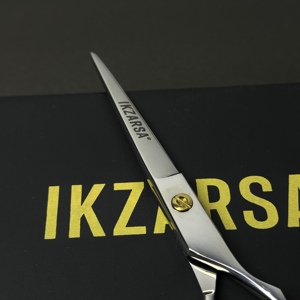 Hand Friendly Non <b>Slip</b> Lightweight Stainless Steel Made Barber Scissor Adjustable Sharpness Tension Screw Barber Scissors - Product Image 4