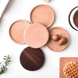 Napperons ronds et carrés en bois de haute qualité, sous-verre, prix bon marché, tasse en bois, vente en gros - Product Image 4