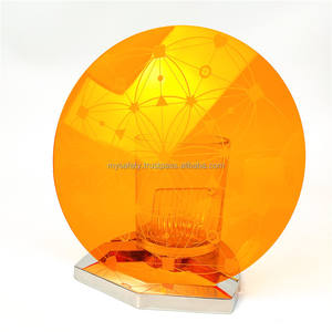 Customize Flat Clear Iridescent Holographic Rainbow Acrylic UV Printed Waterproof Recyclable Craft Display Board Base - Product Image 1