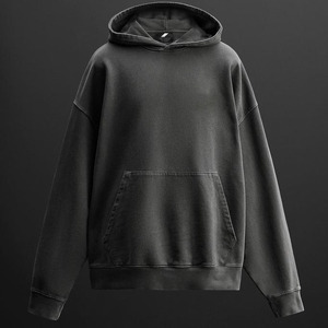Sudadera con capucha y puños acanalados para hombre, sudadera con capucha y dobladillo acanalado para hombre, sudadera con capucha informal de moda para hombre - Product Image 5