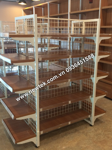 Estante de Almacenamiento de Acero Laminado en Frío y Madera, Resistente, Desmontable, de Doble Cara y Ajustable, Fabricado en Vietnam - Product Image 3