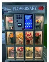 Distributeur automatique de fleurs, distributeur automatique de roses et de fleurs, distributeur automatique de fleurs en forme de barbe à papa
