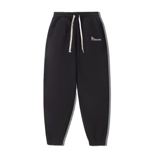 กางเกงวอร์มผู้ชายแบบมีเชือกผูกเอวบุขนแกะสั่งทำพิเศษ OEM ล้างสีแบบแอซิด ลำลอง คุณภาพสูง แห้งเร็ว ระบายอากาศได้ดี ผลิตจากผ้าฝ้ายผสม - Product Image 5