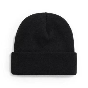 Private Label Beanie <b>Hat</b> Custom Embroidered Knit Cap Cuffed Winter Headwear For Clothing Brands Wholesale Production Oem Caps - Product Image 6