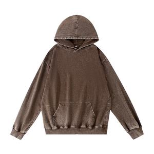 Sudadera con Capucha Rosa Vintage Lavado Ácido Personalizada para Hombre, Ajuste Relajado, Forro Polar, Ropa Urbana al por Mayor B2B, Suministro para EE. UU., UE, Reino Unido - Product Image 2