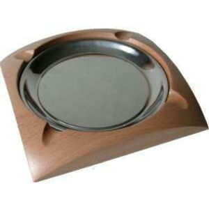 Cenicero de Tabaco de Madera Natural y Metal con Forma Personalizada, Cenicero de Cigarrillos de Primera Calidad para Uso en Mesa de Oficina u Hogar - Product Image 4