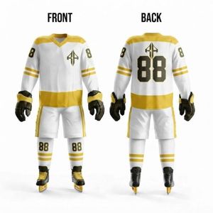 Uniforme de Hockey sobre Hielo RIVIAN ATLANTIC 100% Poliéster, Impresión por Transferencia de Calor, Color Sólido, Calidad Premium para Hombre - Product Image 1