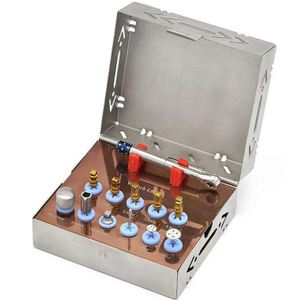 Nouveau kit d'implants dentaires en acier inoxydable 12 pièces, dilatateur osseux, instruments de classe I certifiés CE, source d'alimentation pour machines - Product Image 4