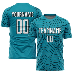 Vente en gros directe OMMIZ INDUSTRY, maillot de football personnalisé en sublimation, drapeau français, bleu marine, noir, blanc, rouge-or - Product Image 5