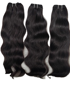 22 "มัดเป็นลอนธรรมชาติคุณภาพดีเรมี่ดิบจากกัมพูชาอินเดียต่อผมบริสุทธิ์จากคนบริจาคแบบนิ่ม - Product Image 1